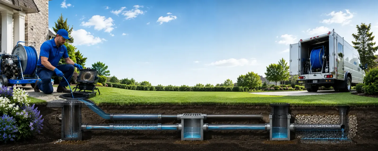 Outdoor drain cleaning information for Mount Sterling, WI